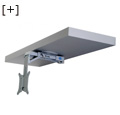 Television supports :: Wall orientable support :: B-Tech shelf below support VESA 10x10 (folding)